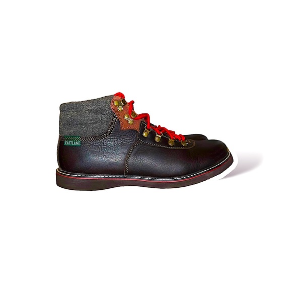 Eastland Butternut hiking boots with red shoestrings. - Picture 4 of 10